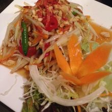 ソムタム　しっかり辛い