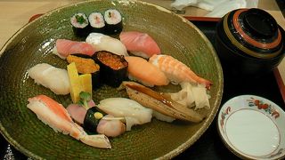 出国前に日本でお寿司を