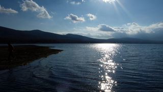 山中湖の湖畔周遊道路には沢山の無料駐車場があります