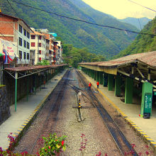 マチュピチュ駅のホーム