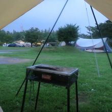 バーベキューセットは、火がしっかり起こされた状態でもらえます