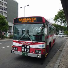 秋保温泉行きに乗車。
