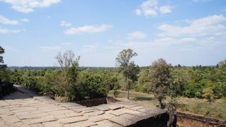 上からの景色が綺麗