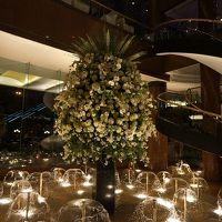 ロビーの花がきれい