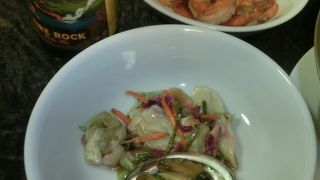 アワビ柔らかい、ガーリックシュリンプいまいち