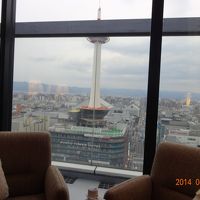 15階デラックスルームです。京都タワーが眼の前です。