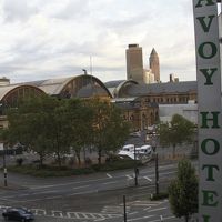 宿泊した部屋からの早朝の景色です。