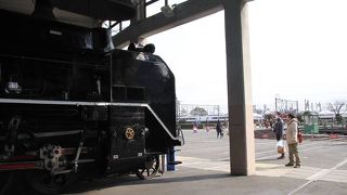 珍しくSLが見れる公園