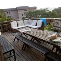 バーベキューが出来るテラスです！