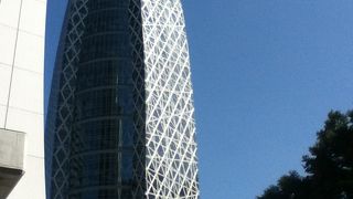 奇抜なデザインが特徴の新しいビル