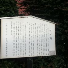 案内板（万世橋の南東）