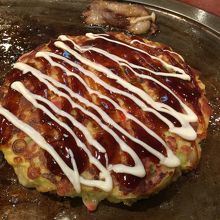 餅入りお好み焼き