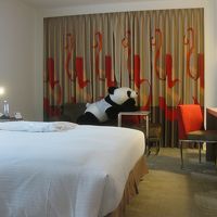 客室でもパンダがお出迎え