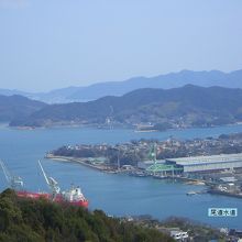 山頂から東方面を望む