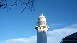 夕日に映える灯台