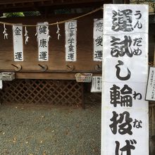 運試しの輪投げ