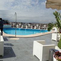 10月初めでしたが、プールに入れる位の暑さでした。