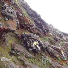 ３点支持でしっかりと。