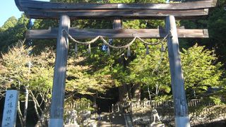 戸隠の中心地にある