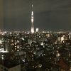 仕事で宿泊 スカイツリーが綺麗です。
