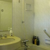 バスルームは典型的なユニットバスです