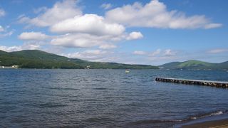 白鳥がいる湖です