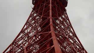 下から見上げる東京タワーは美しい
