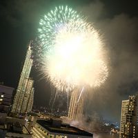 日曜日の夜20時に、花火があがって、とても綺麗に見れました。