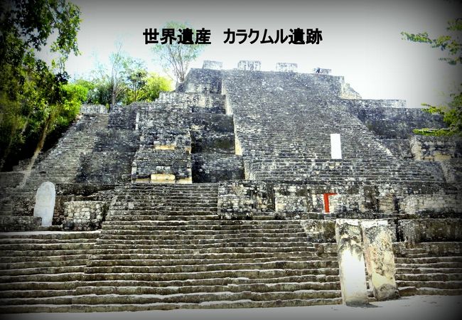 ジャングルの中の遺跡「カラクムール遺跡」