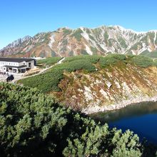 みくりが池展望台の近くにみくりが池温泉があります。