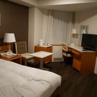 ダブルの部屋。広さはまあまあ。