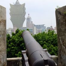 リスボア向きの大砲