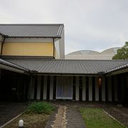 井伏鱒二を中心に、地元出身の作家を紹介する施設