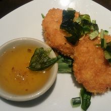 蝦のすり身料理