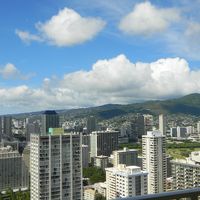 西のほうの景色がベランダから見えます。