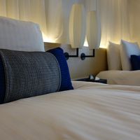 ベッドはふかふか♪