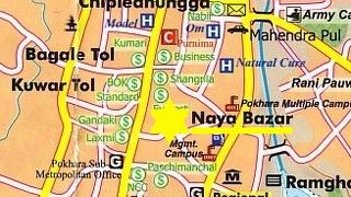 ポカラで一番賑やかで新しいエリア＝ナヤ・バザール