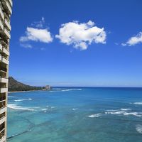 客室からのビュー（ダイヤモンドヘッド少しだけ)