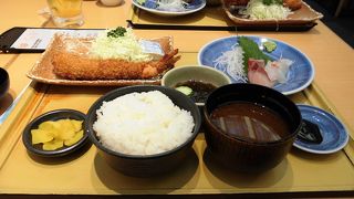 エビフライが大きい