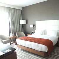 広いベッドルームテレビ有