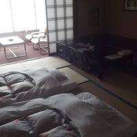 布団が敷いてあります。