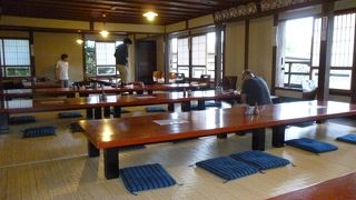 落ち着いて食べました