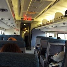 アムトラック車内