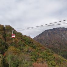 ロープウエイは人がいっぱい乗ってました