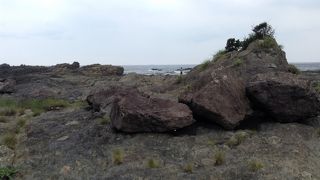 ユニークな溶岩です