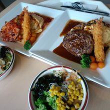 サラダバー付きです