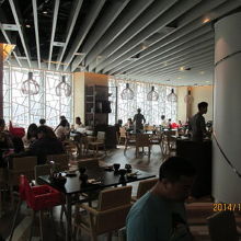 レストラン内の風景。