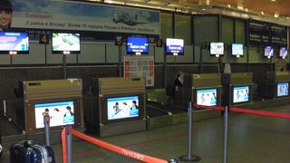 空港入口の荷物検査