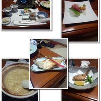 夕食。食べきるのが大変でした