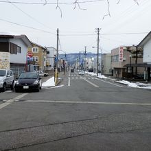 長井駅前の通りです。